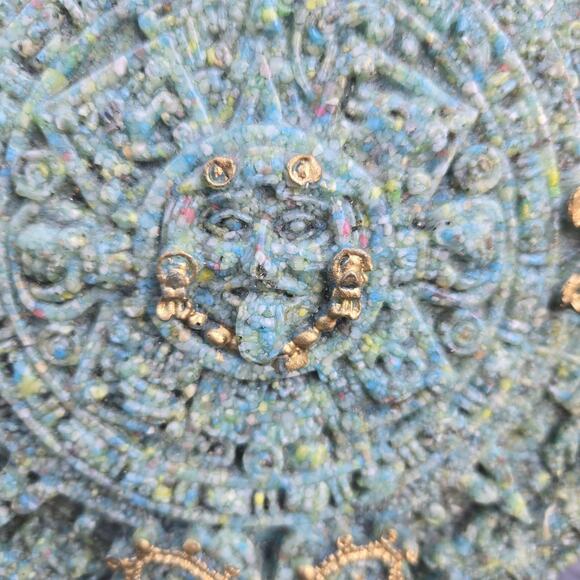 Vintage Mayan Aztec Sun Stone Calendar Made in Mexico - Picture 2 of 12